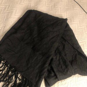 Black Pashmina & Silk Scarf